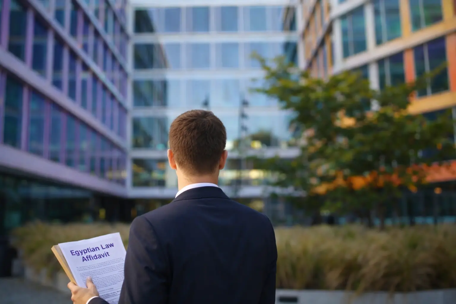 Illustration of an Egyptian-law affidavit prepared for official UK use